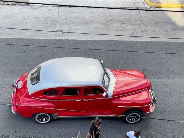 Old cars from Airbnb casa particular in Vedado Cuba