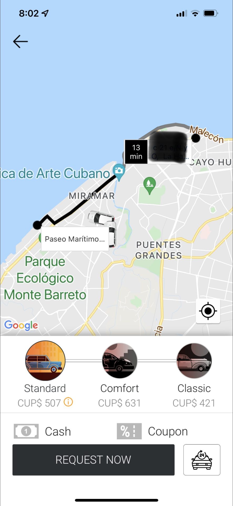 Bajanda - Cuba ride sharing app - the uber of Cuba