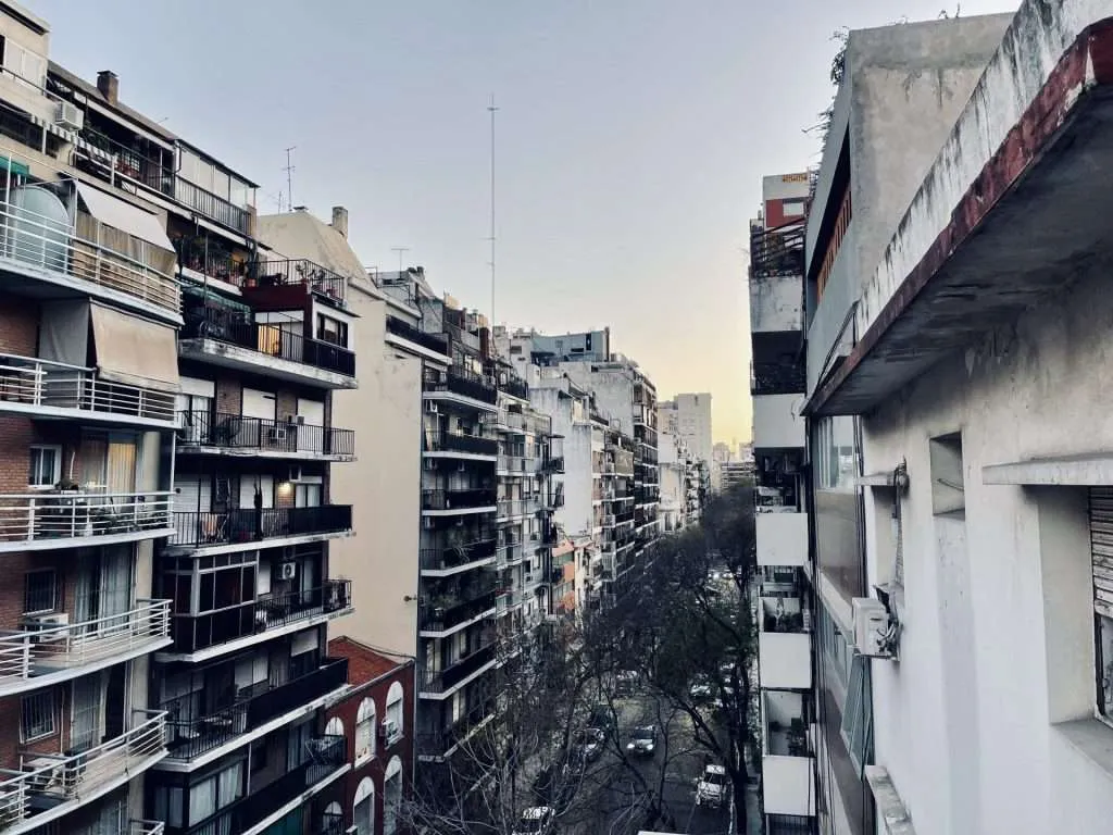 View from my current airbnb balcony in Alto Palermo, Buenos Aires Argentina