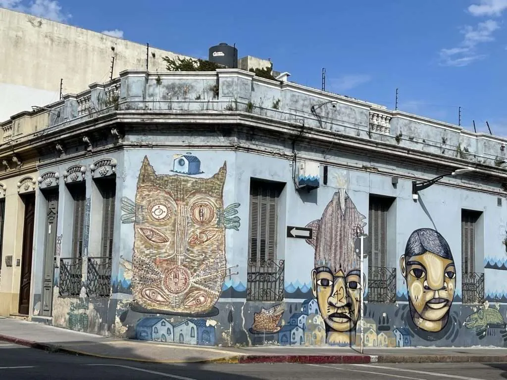 Street art in Ciudad Vieja, Montevideo Uruguay