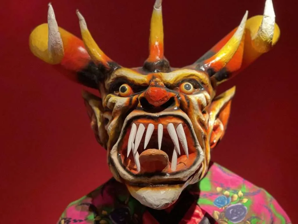 Carnival mask in Montevideo Uruguay