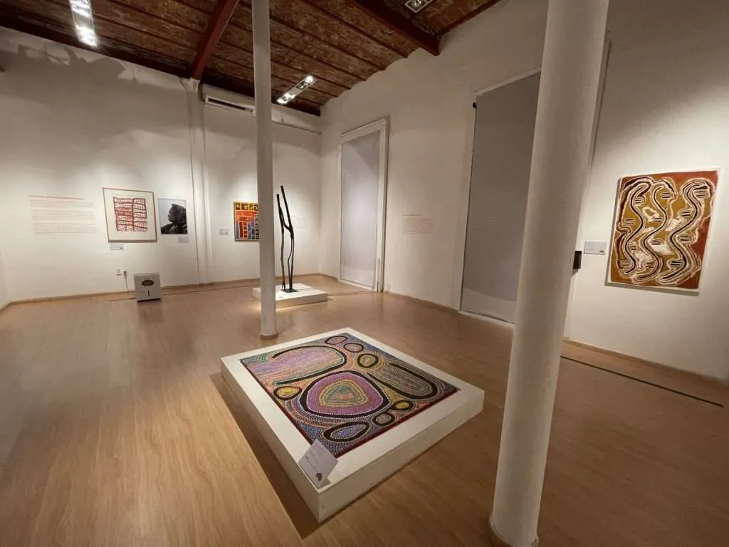 Indigenous Australian art on display in Montevideo Uruguay - Museo de Arte Precolombino e Indígena