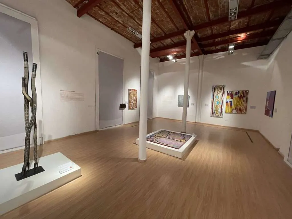 Indigenous Australian art on display in Montevideo Uruguay - Museo de Arte Precolombino e Indígena