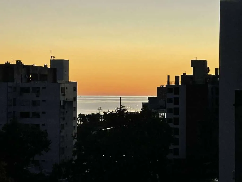 Sunset over Montevideo Uruguay