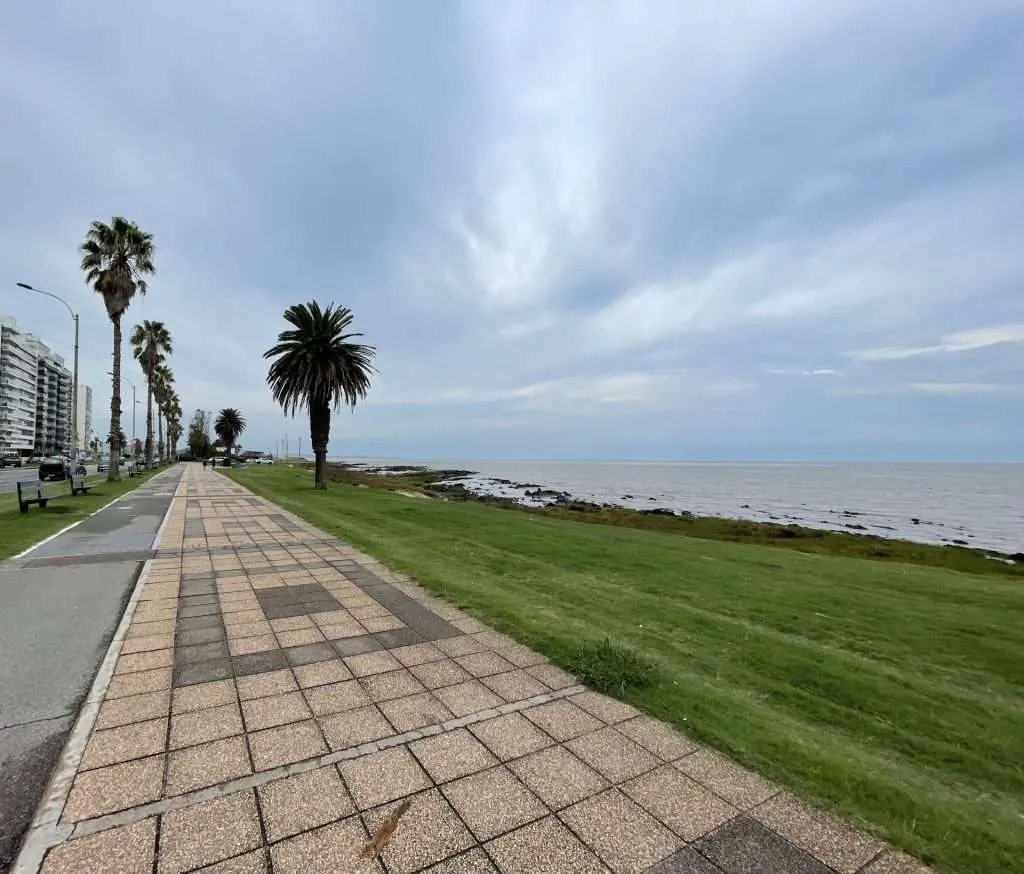 Pocitos waterfront in Montevideo Uruguay