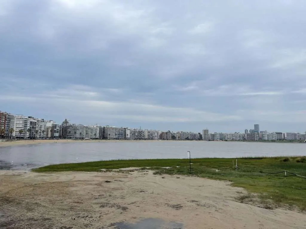 Visiting Playa Pocitos while exploring Montevideo Uruguay