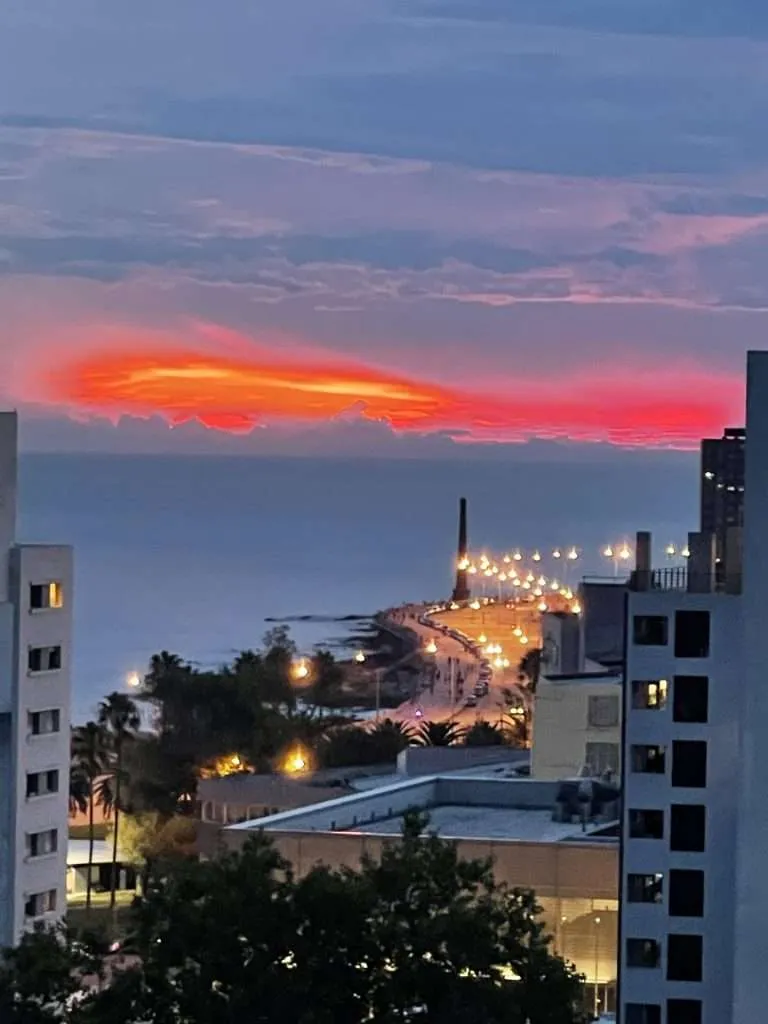Sunset over Montevideo Uruguay