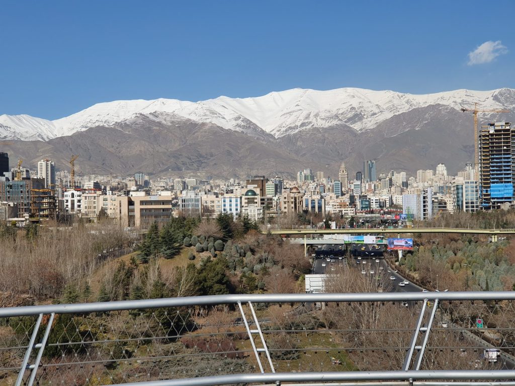 View from Tabiat Bridge Tehran