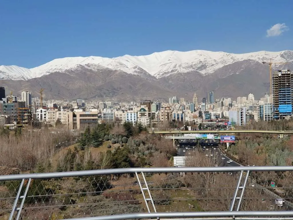 View from Tabiat Bridge Tehran