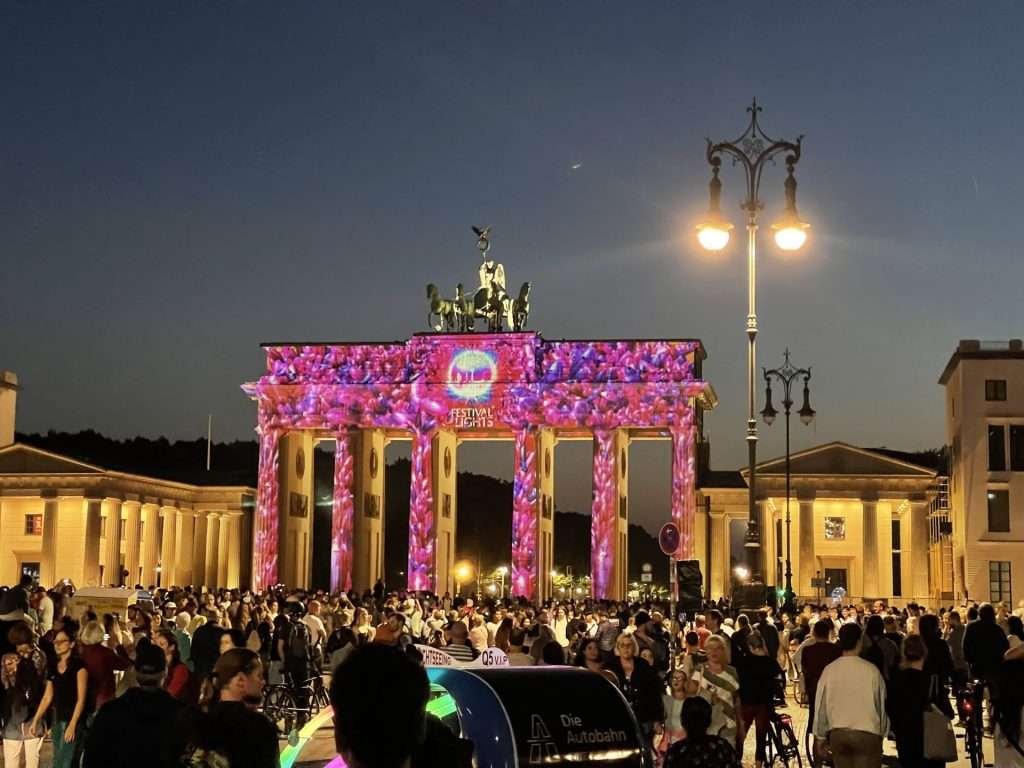 2022 Festival of Lights Brandenburg Gate Berlin Germany