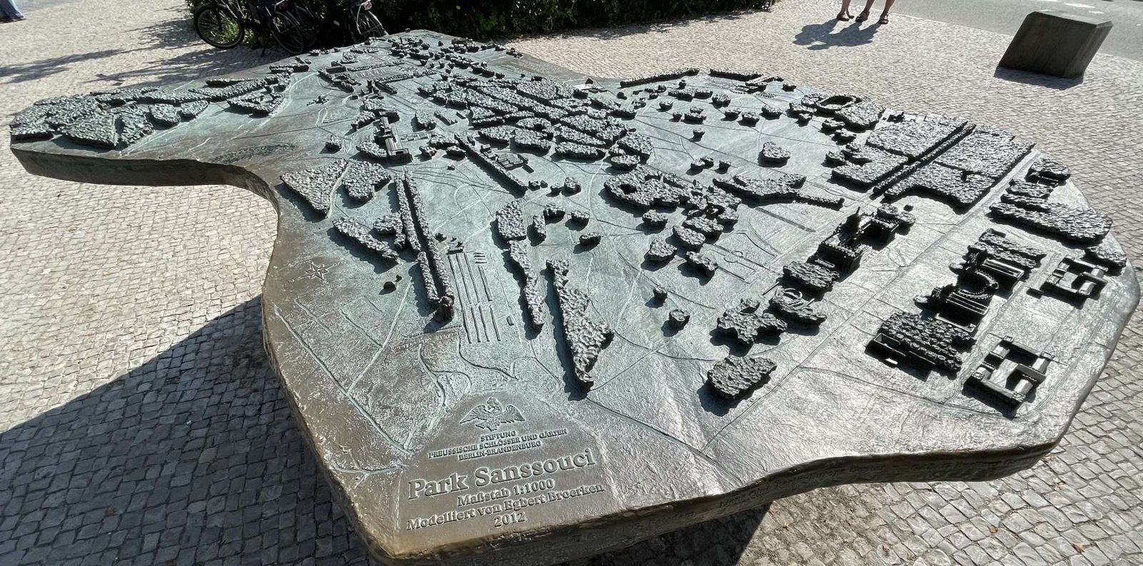 Map of Sanssouci Potsdam