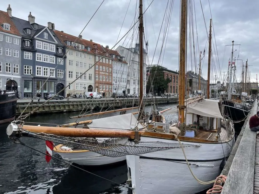 Yachts at Nyhavn Copenhagen Denmark