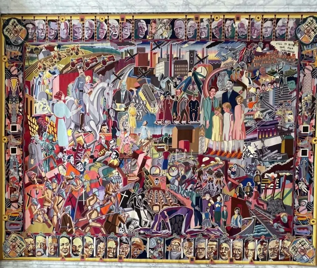 Great Hall Tapestry Christiansborg Palace Copenhagen Denmark