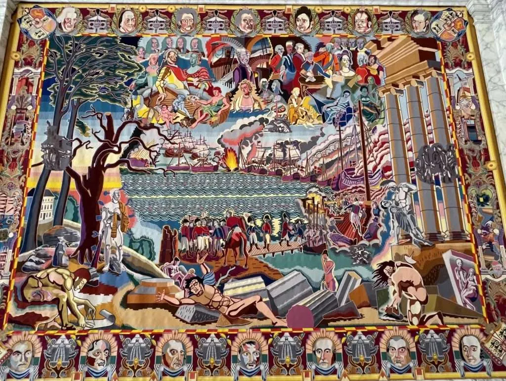 Great Hall Tapestry Christiansborg Palace Copenhagen Denmark