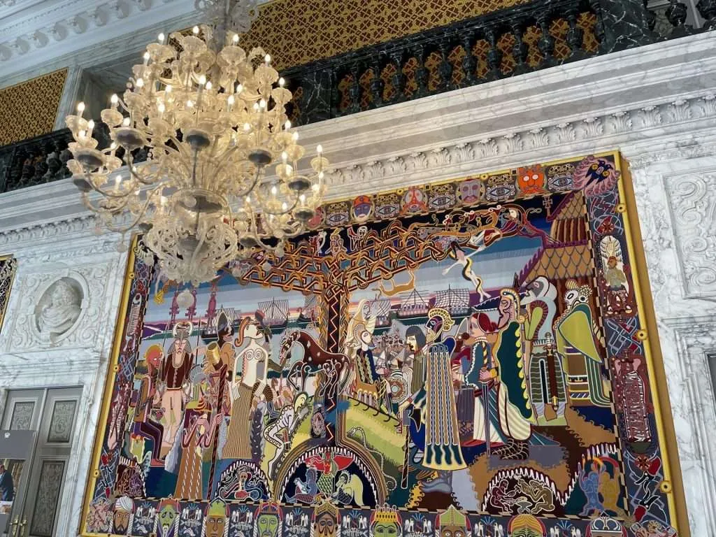 Great Hall Tapestry Christiansborg Palace Copenhagen Denmark
