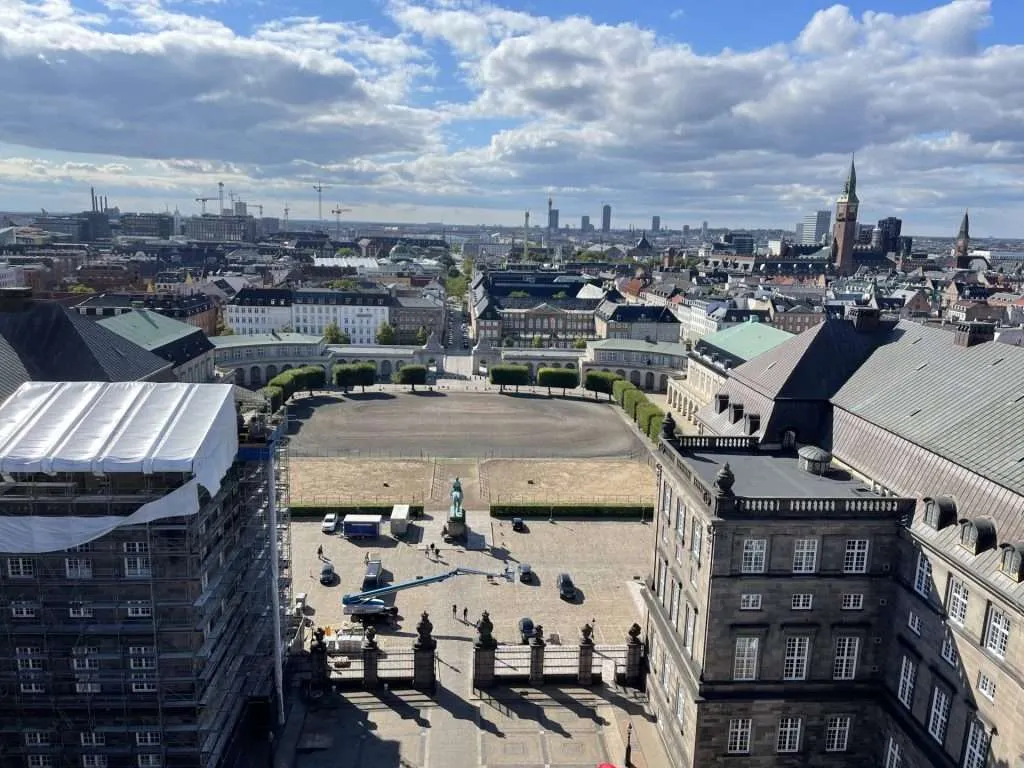 Christiansborg Palace Tower Copenhagen Denmark