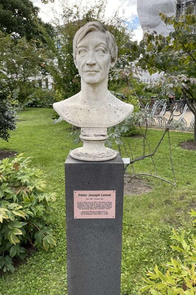 Bust of Peter Joseph Lenne Botanical Garden Bonn Germany