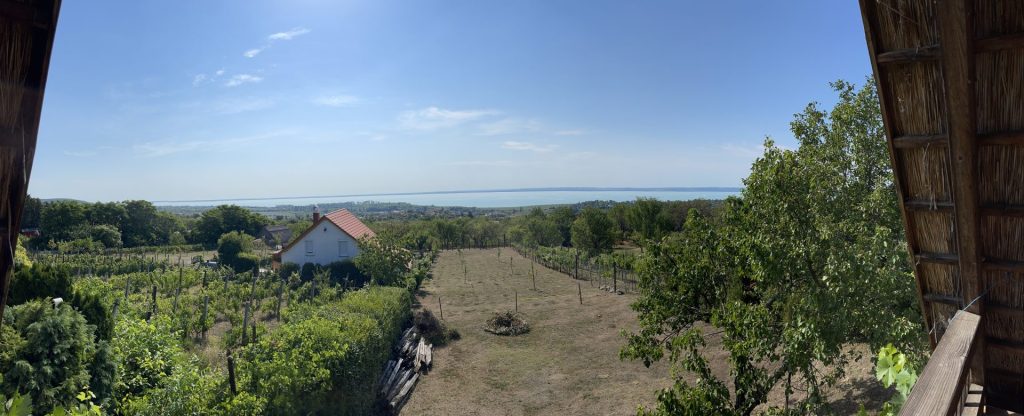 View of Lake Balaton from ‎⁨Paloznak, ‎⁨Balatonfüred⁩ ⁨Hungary⁩.