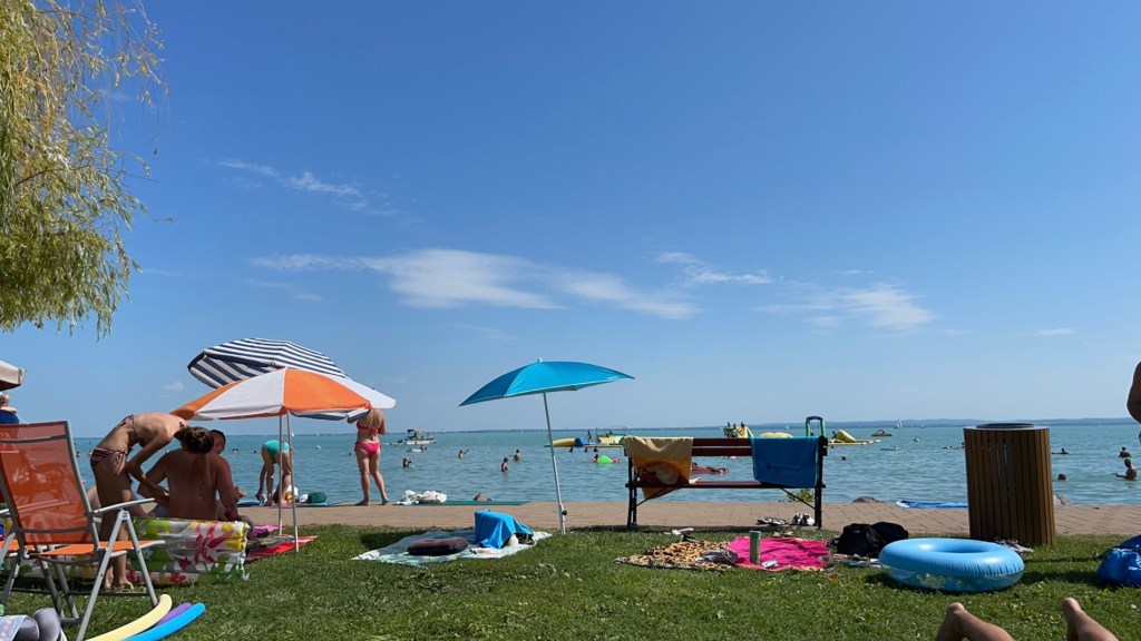 Always Sunny at Csopak Strand on Lake Balaton. ‎⁨Balatonfüred⁩ ⁨Hungary⁩.