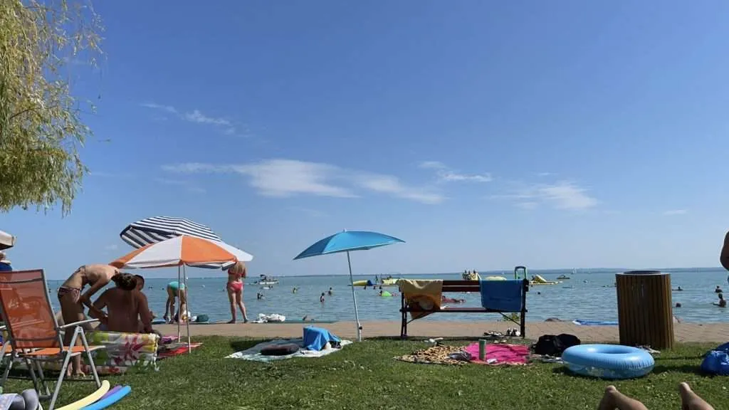 Always Sunny at Csopak Strand on Lake Balaton. ‎⁨Balatonfüred⁩ ⁨Hungary⁩.