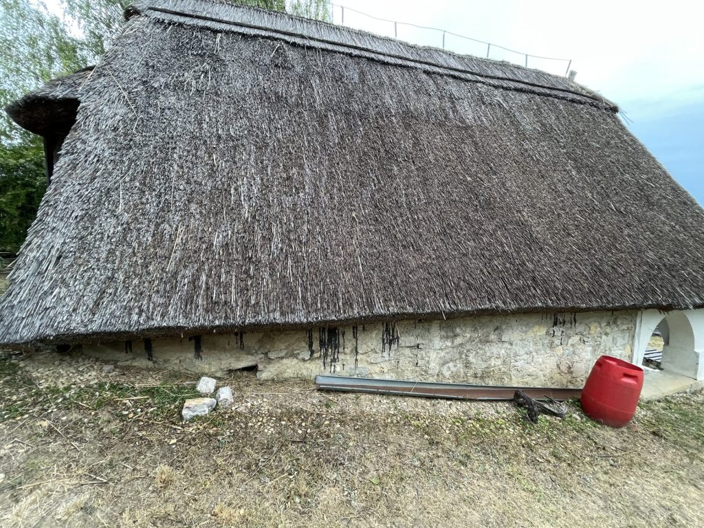 Hungarian house with thatched roof in ‎⁨Balatonfüred⁩ ⁨Hungary⁩
