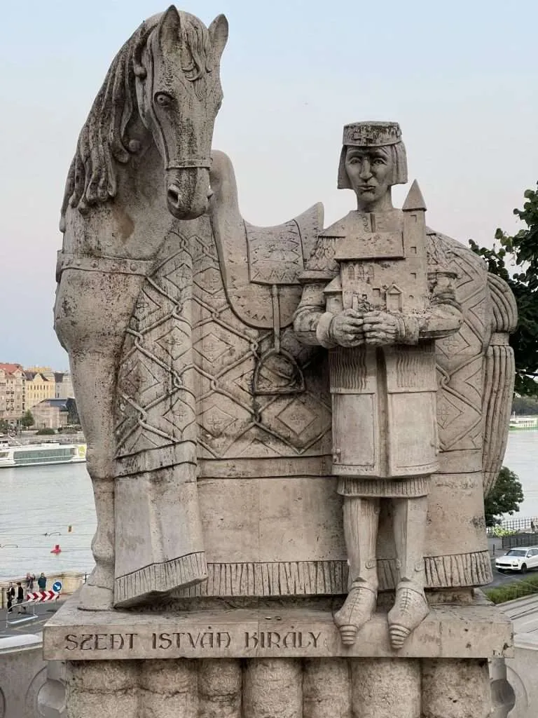 Statue in front of Gellért Hill Cave