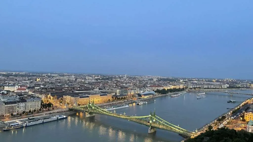 Sunset from Gellért-hegy Budapest
