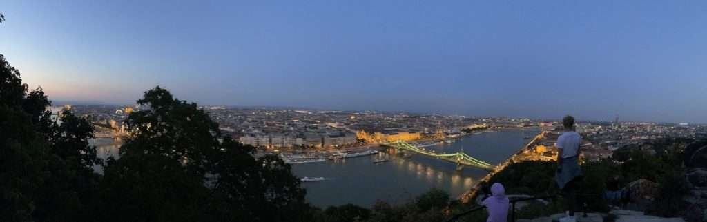 Sunset from Gellért-hegy Budapest Hungary