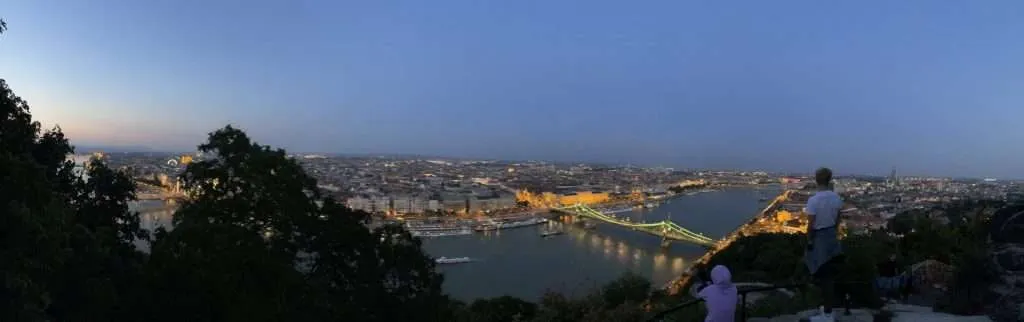 Sunset from Gellért-hegy Budapest Hungary