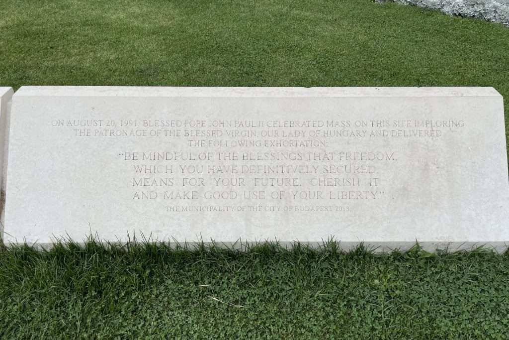 Message from the Pope 1991 in Budapest