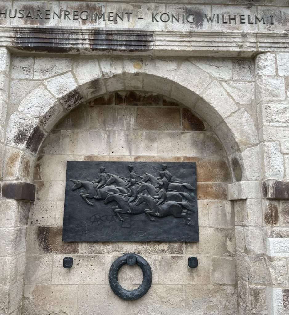 Plaque at Alter Zoll in Bonn Germany honouring Hausen Regiment König Wilhelm I