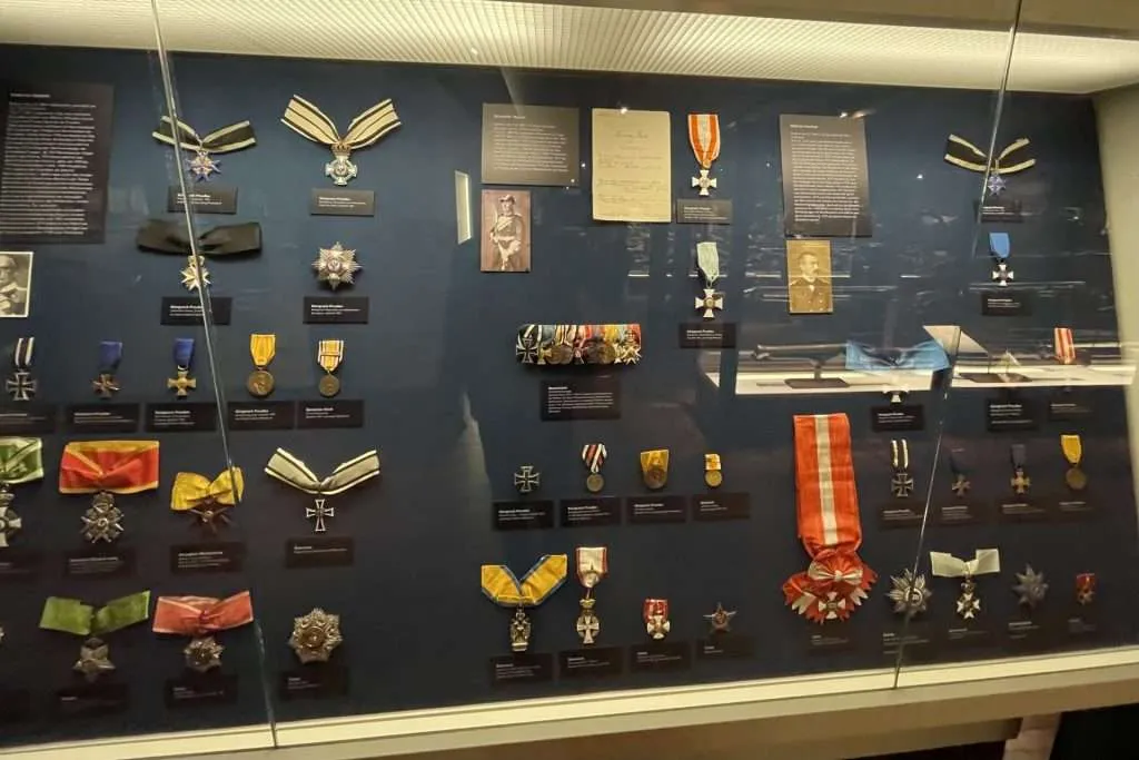 World War 2 Medals at International Maritime Museum Hamburg Germany