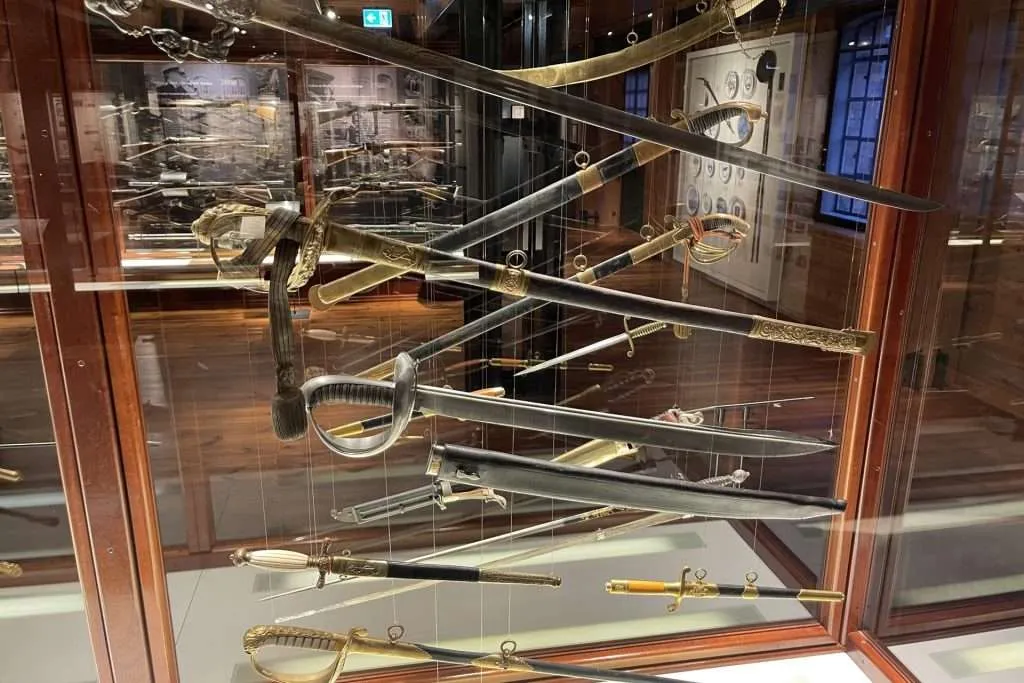 Swords at International Maritime Museum Hamburg Germany