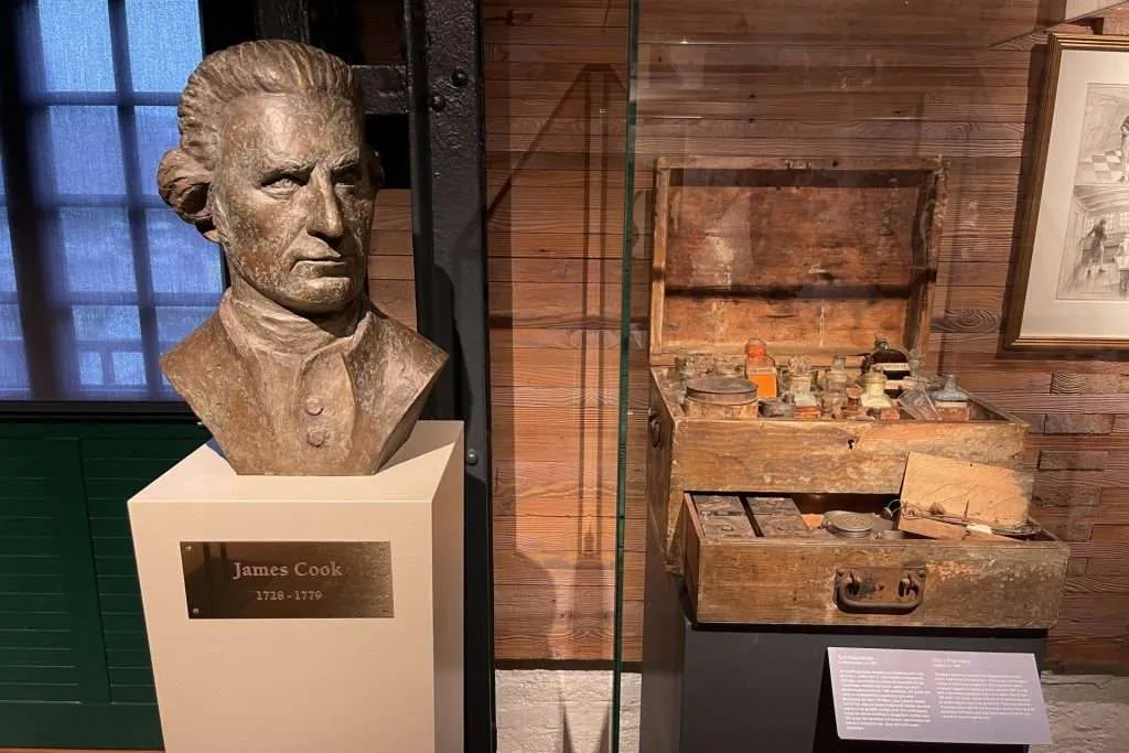 Captain James Cook Bust at International Maritime Museum Hamburg Germany
