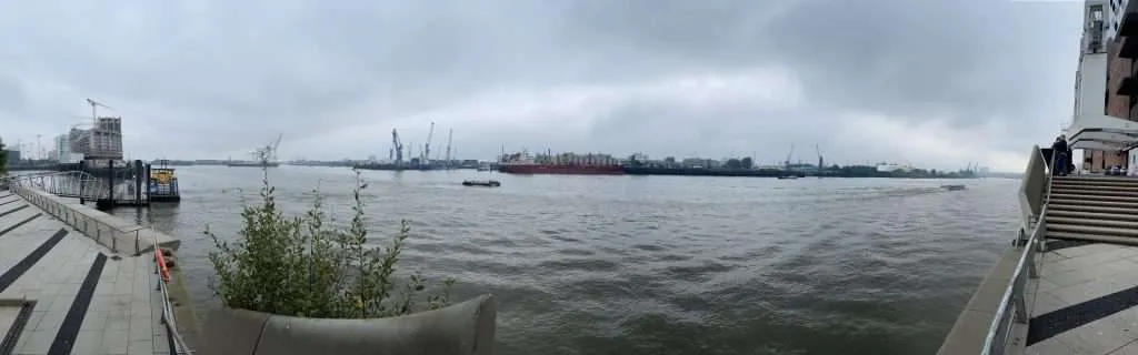 View from Elbphilharmonie in Hamburg Germany