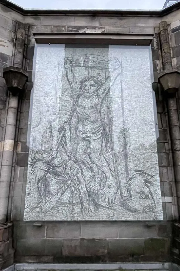 Mosaic at Saint Nikolai Memorial Hamburg Germany
