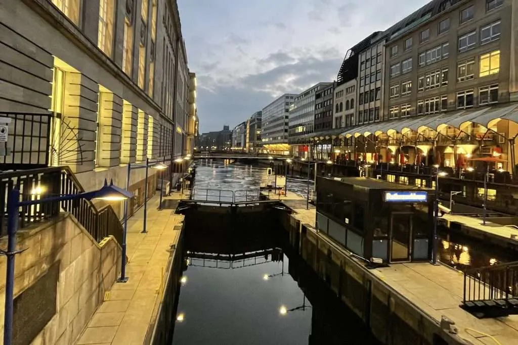 Canal in Central Hamburg
