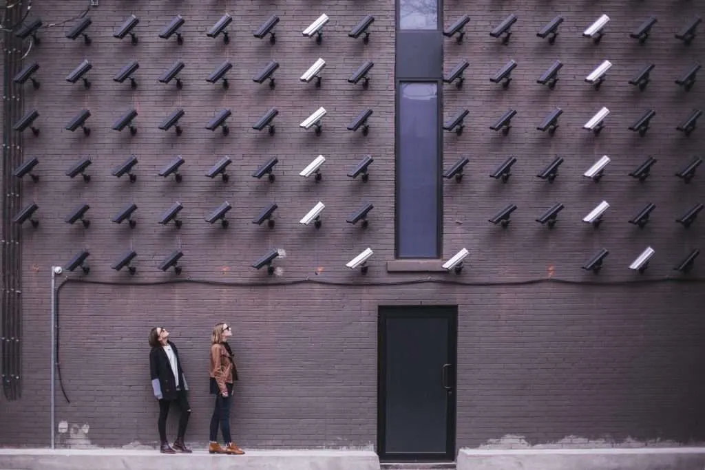 Many security cameras surveilling women