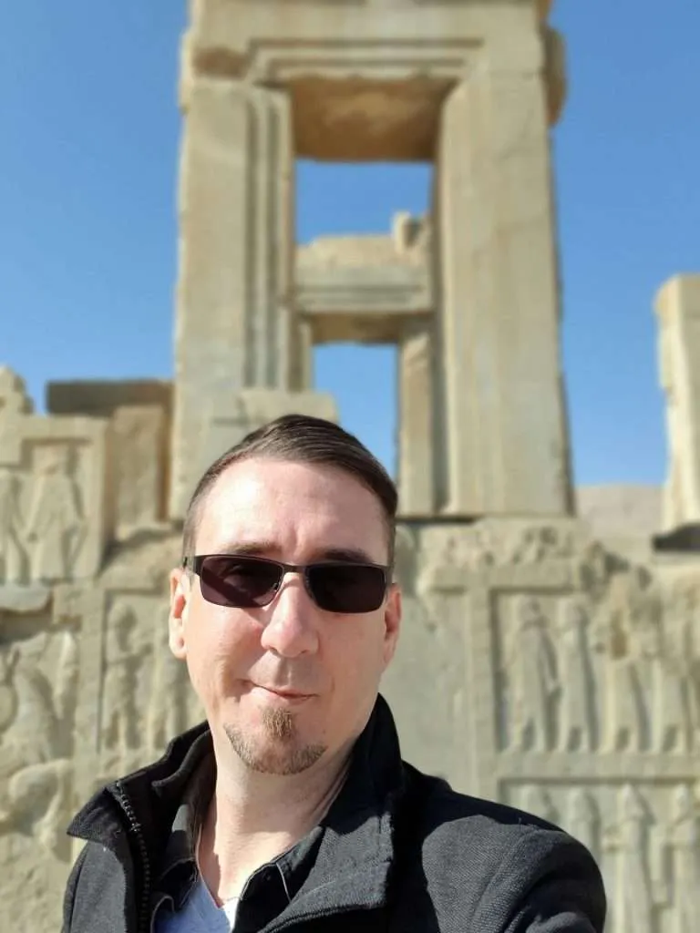 Kieran at Persepolis