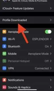 Profile Downloaded NordVPN Manual Install
