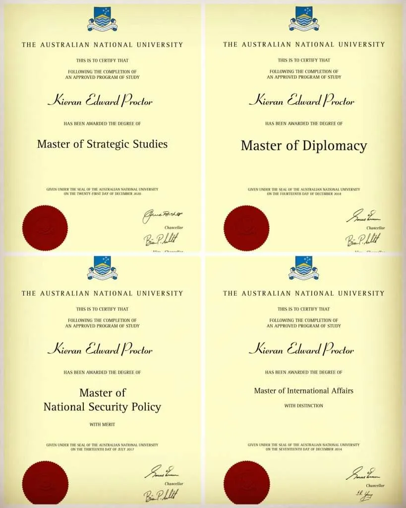 Kieran University Degrees