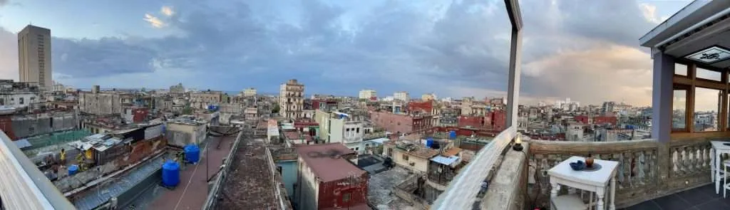 Sunset view from La Guarida