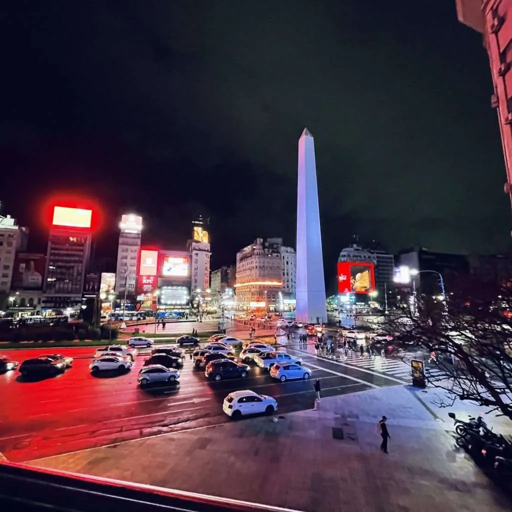 Buenos Aires Obelisk (Obelisco) by Night