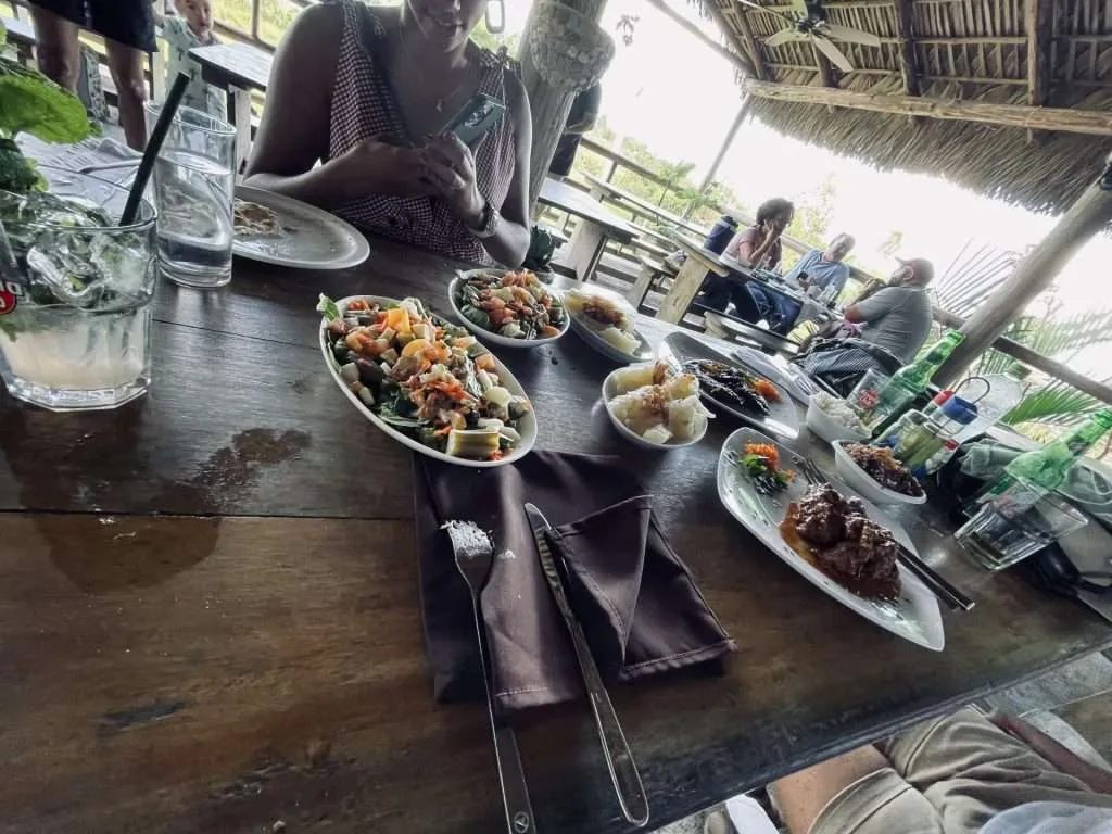 Traditional Cuban food at Finca Vista Hermosa