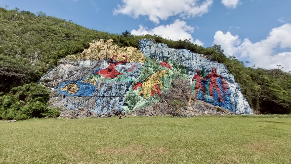 The Mural de la Prehistoria in Vinales Cuba