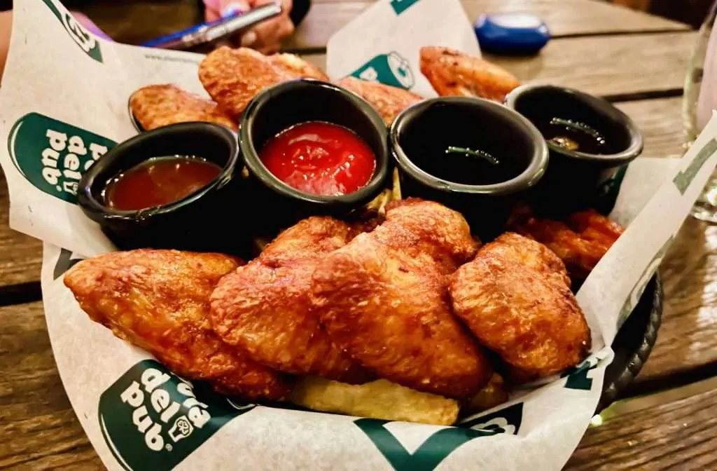 Chicken wings - alitas in spanish - rom El Irish bar in La Candelaria