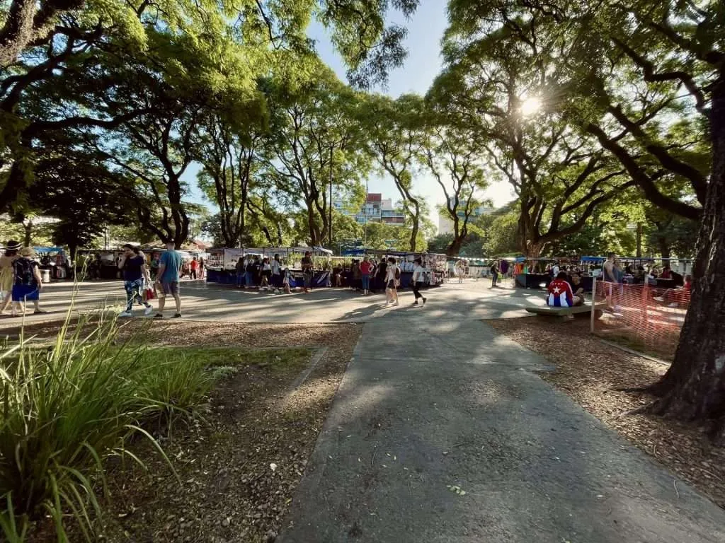 Where to stay in Buenos Aires? Weekend markets at Plaza Manuel Belgrano