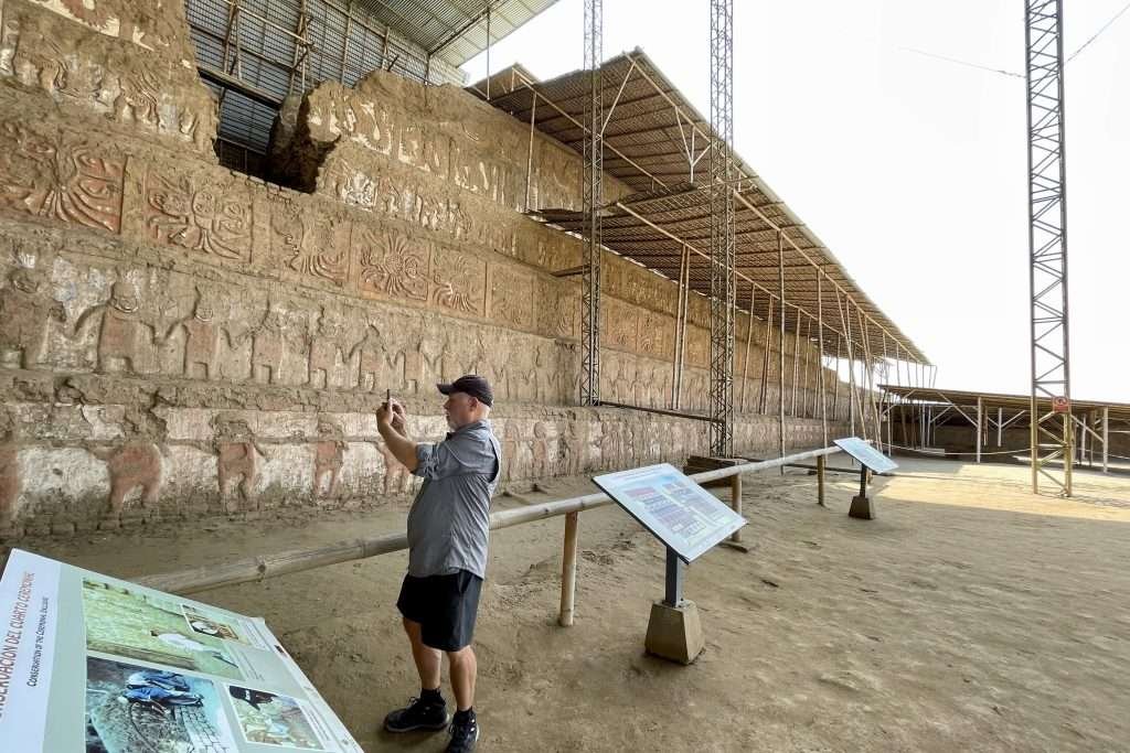 Moche Pyramid of Huaca del Sol in Trujillo
