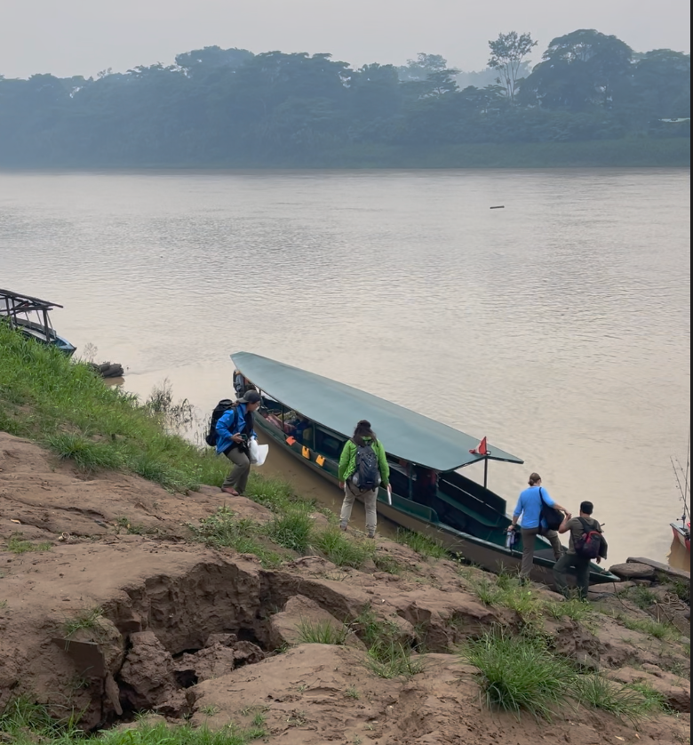Big river banks in Puerto Maldonado